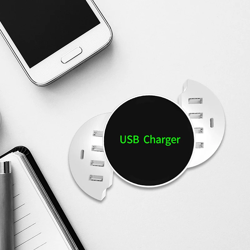 

Foldable QI Wireless Charger Smart 8 Ports USB Type C Charger Station HUB EU US UK Plug Power Adapter Socket Strip Phone Charger