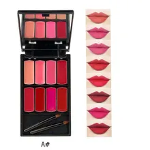 MR0019, новинка, 8 цветов, блеск для губ, палитра, макияж, водонепроницаемый, долговременный увлажнитель, помады для женщин, красота, губы, косметика для губ, tintL501