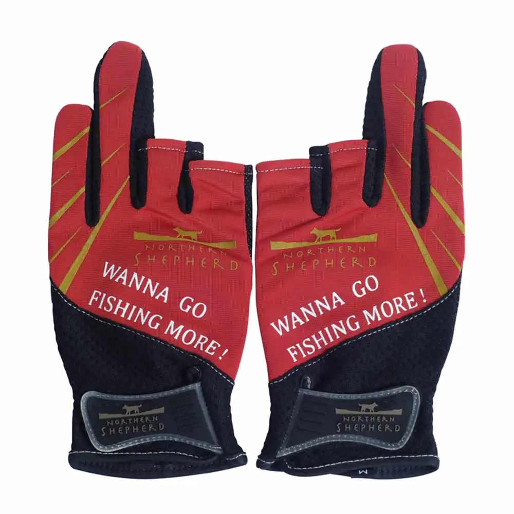 

Anti-slip Breathable Fishing Gloves M/L/XL 3 Fingers cut fingerless Gloves casting fishing Outdoor Sports Fishing Glove