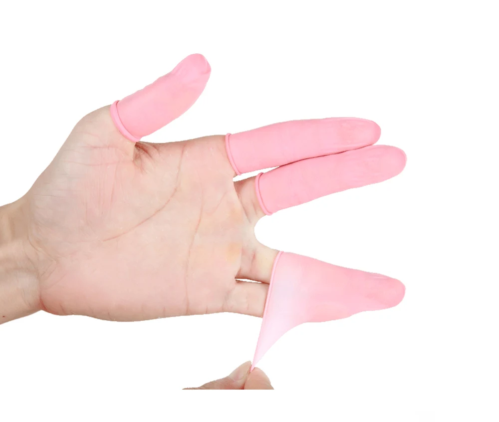 100 шт ABESO прочные черные розовые белые латексные пальчиковые кроватки противоскользящие для мела электронные пальчиковые кроватки