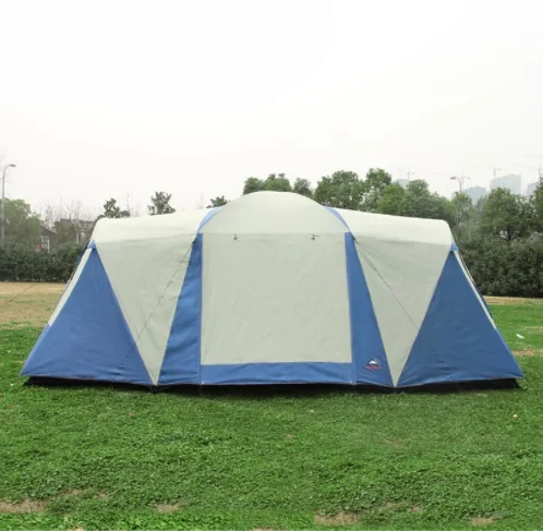 Двойной слой 2 спальни 8 10 12 человек 2 гостиной анти дождь Hikikng автомобиля палатка для Альпинизм Рельеф палатка Открытый кемпинг палатка
