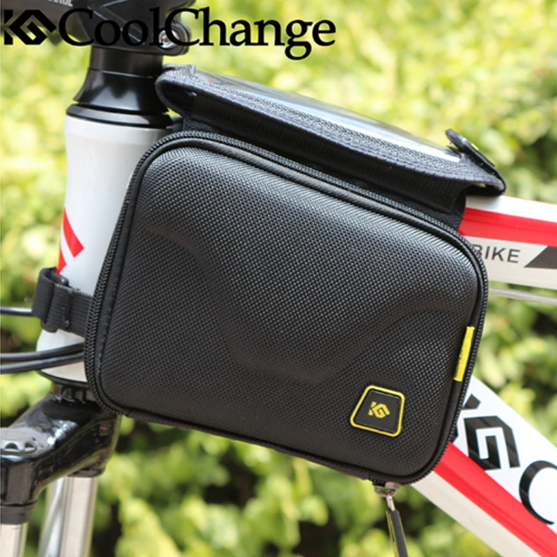 Flash Deal 2017 NEW Cycling Bike Bicycle Bag Tube Top Front Frame Bag Pannier Double Pouch for 5in Cellphone 1