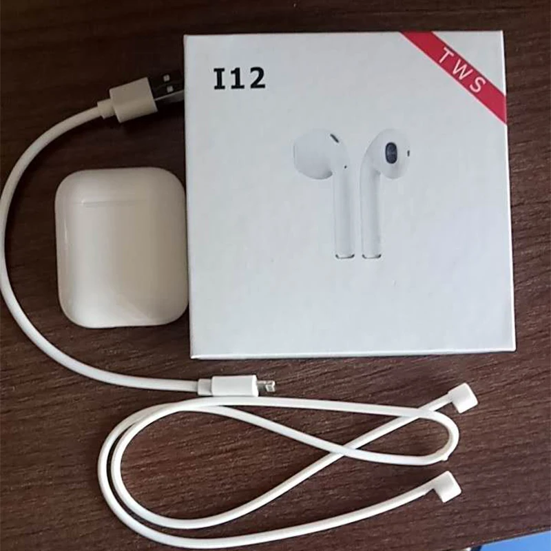 

Original new i12 air TWS Wireless Bluetooth 5.0 3D Surround Sound ear bud For All smart phone pk i10 i16 XY pods i14 i15 tws