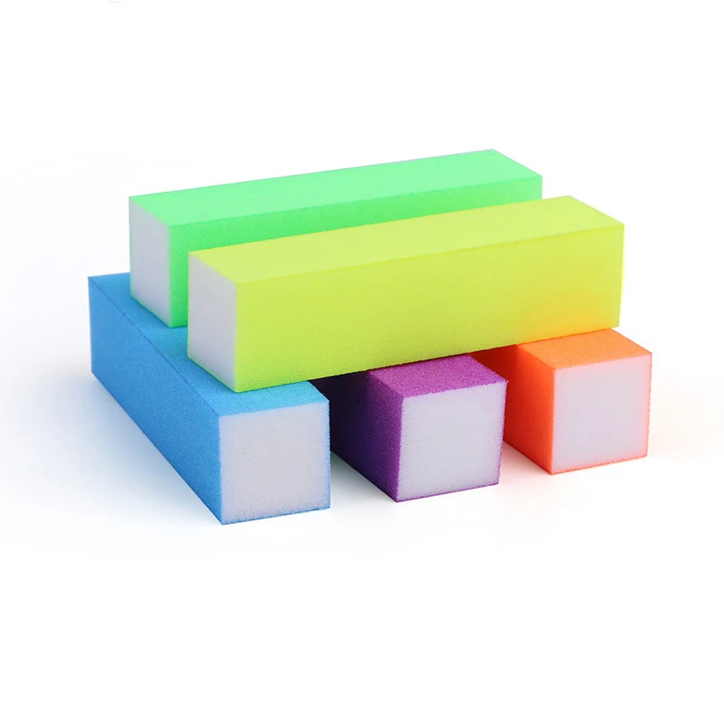 

2pcs Form Nail Buffers File For UV Gel Block Polish Manicure Pedicure Sanding Nail Art Tool Random Color
