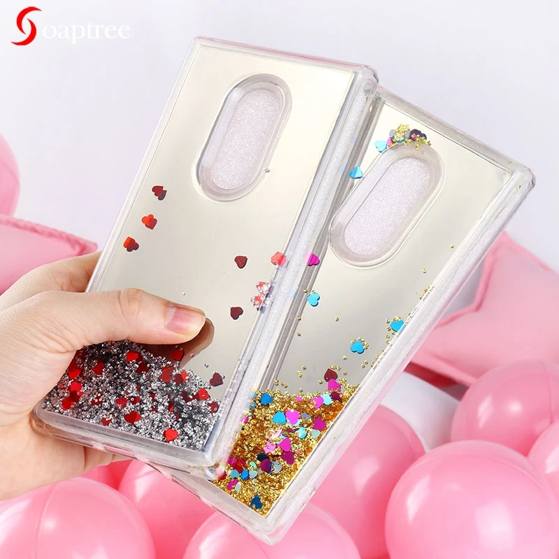 

Soaptree Silicone Cases For Alcatel 1X 3 3V 3X 5 5059D 5052Y 5099D 5058Y 5086 Case Soft TPU Dynamic Mirror Liquid Quicksand