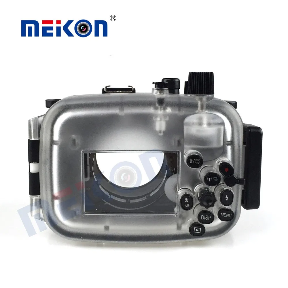 Meikon 40 м/130 футов подводный водонепроницаемый чехол для камеры canon G7X+ 67 мм Круглый купол порт рыбий глаз+ две руки корпус лоток