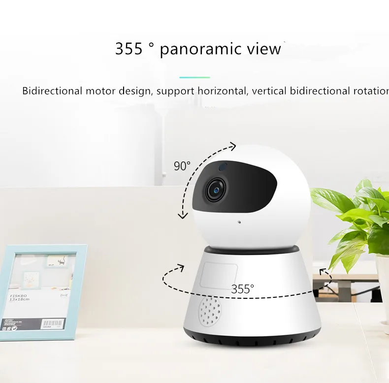 Home remote Wireless camera wifi home remote cloud storage 720P HD smart network surveillance cameras with 8G Memory card