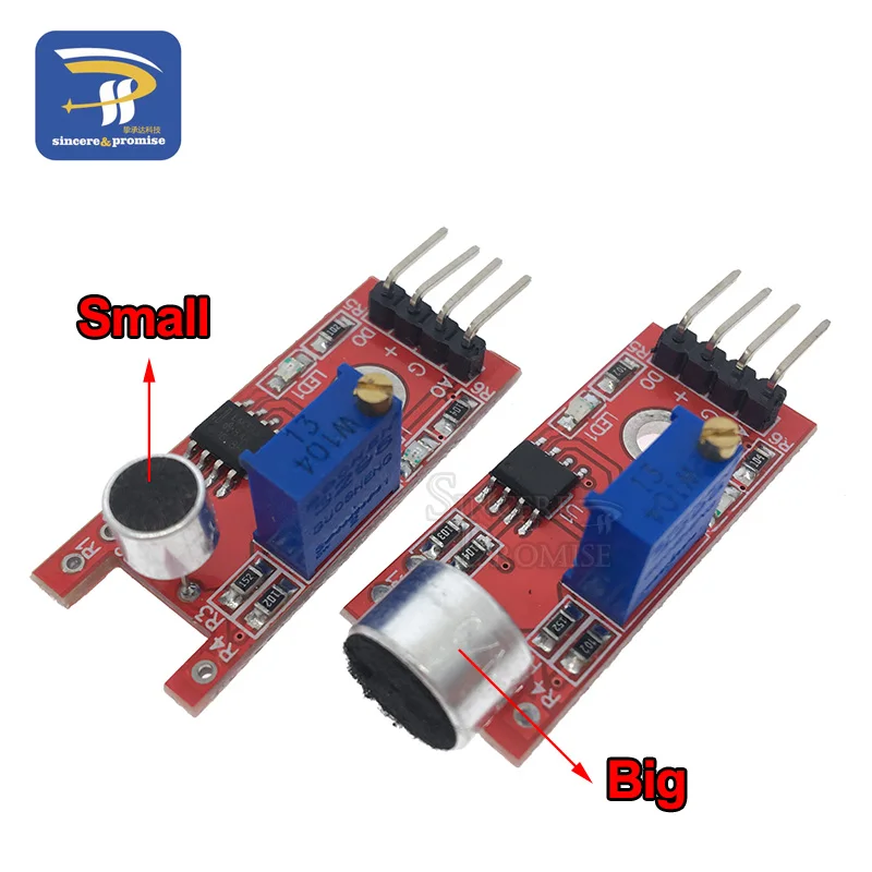 Модуль обнаружения звукового и голосового датчика микрофона для Arduino AVR PIC