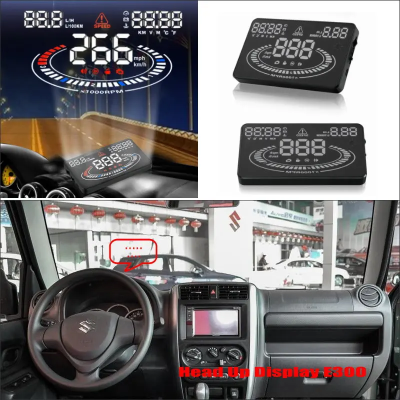 

Car HUD Head Up Display For Suzuki Jimny JB43 Refkecting Windshield Screen Saft Driving Screen Projector