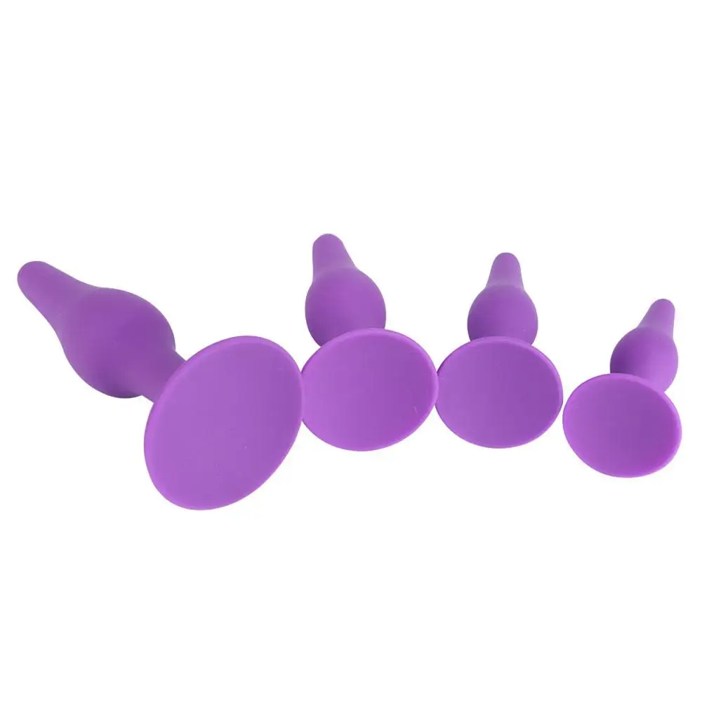 Butt Plug Taper Silicone Purple (2)