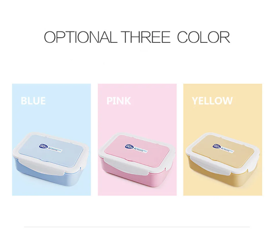 MICCK Lunch Box Eco-Friendly Portable Food Container With Bags Tableware Microwavable Bento Box For kids Picnic School Office 3