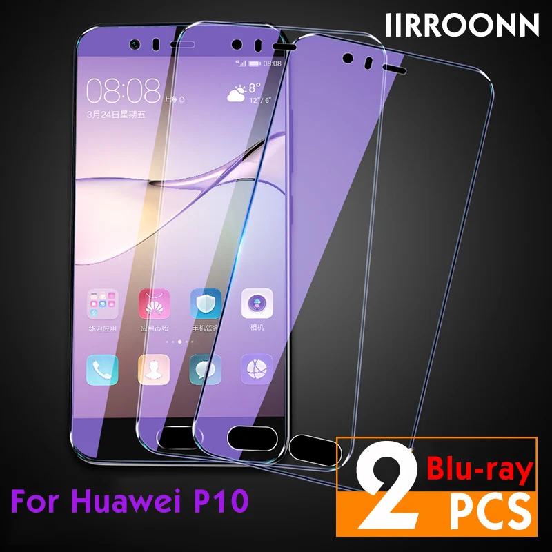 Закаленное стекло с защитой от синего света для Huawei P 10 20 lite Защита экрана Honor 8 9