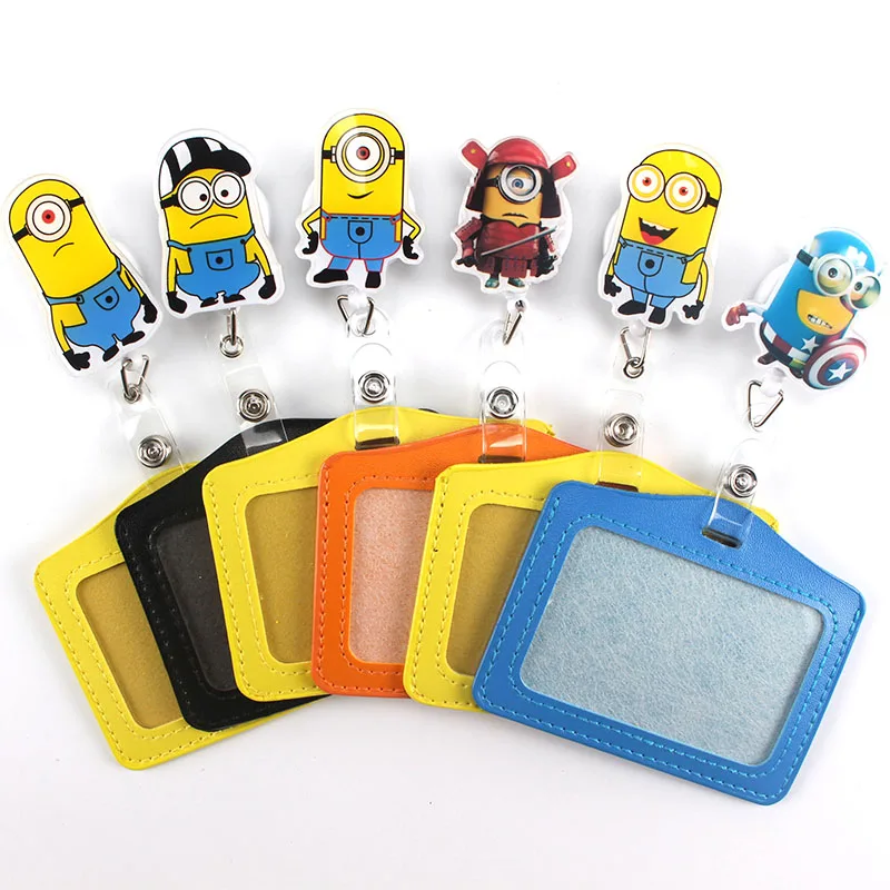 High quality Horizontal type Cartoon Retractable Badge Reel Student