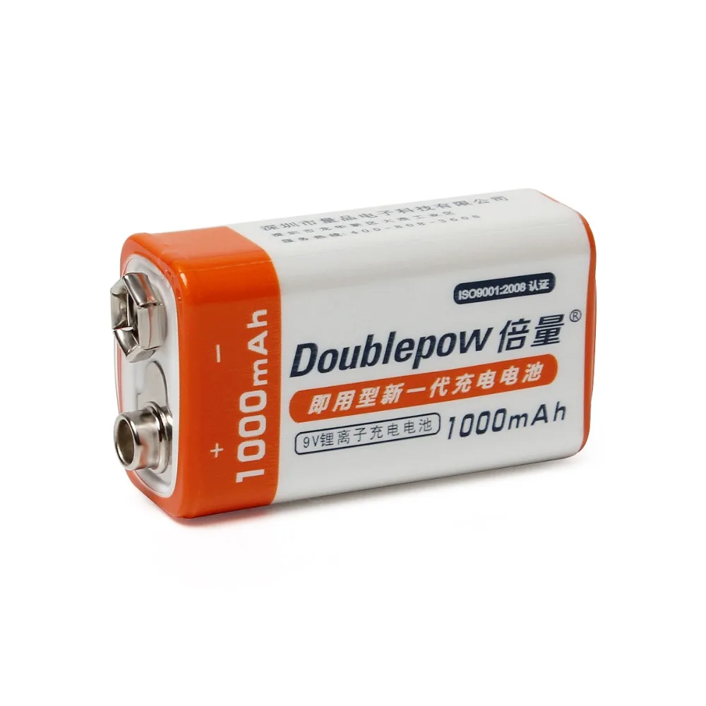 1 шт. doulepow 9 V 1000mAh литий ионная аккумуляторная батарея вольт LSD литиевая