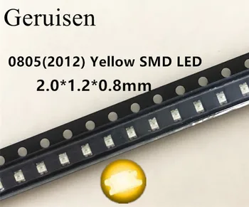 

0805 Yellow SMD LEDs Super Bright LED 0805 diodes 2012 led Light Emitting Diode 580-590nm 3000pcs
