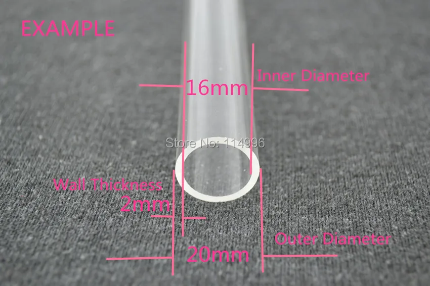 5 THZ Acrylic Plexiglass Clear Tube (5)