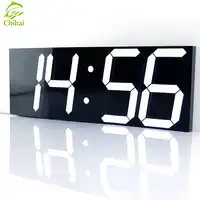 LED Digitale Wandklok Wake Up Light Grote Wandklok Elektronische Stopwatch Timer Weerstation Nieuwe Jaar Decoratie Horloge Muurschildering