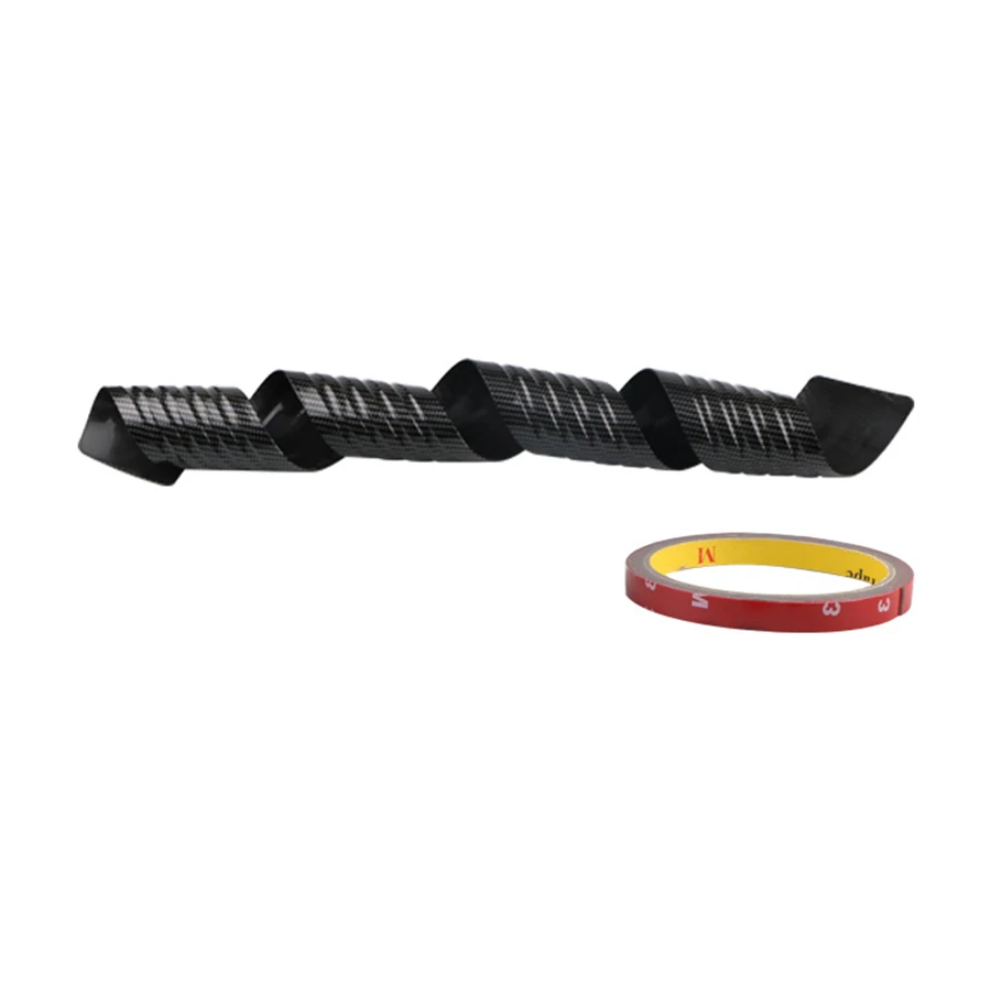 

Black Carbon Fiber Style Car Trunk Sill Cover Strip Rear Bumper Scuff Guard 90cm