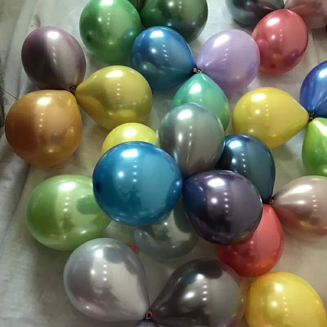 50pcs set 10 metallic luster chrome like light reflection colored