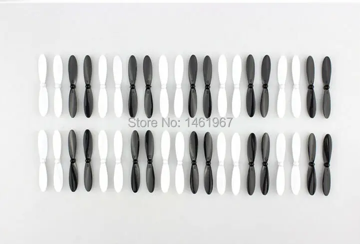 

Hubsan X4 Plus H107C+ H107D+ H107P RC Quadcopter Spare Parts white black blades 40pcs /lot