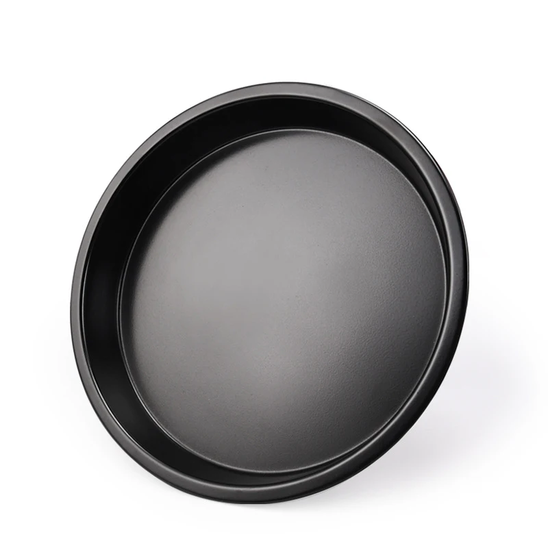 

LISM Thicken 7 inch Carbon Steel non-stick Pizza Plate Round PIZZA Plate DIY Household Baking Tray Baking Mold oven Baking Tray