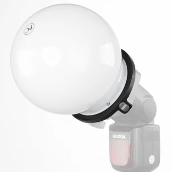 

K9 Universal Mount Flash Adapter CA-SGU with Grobe Diffuser Ball SGA-DB150 for Canon Nikon YongNuo Godox Flash Speedlite