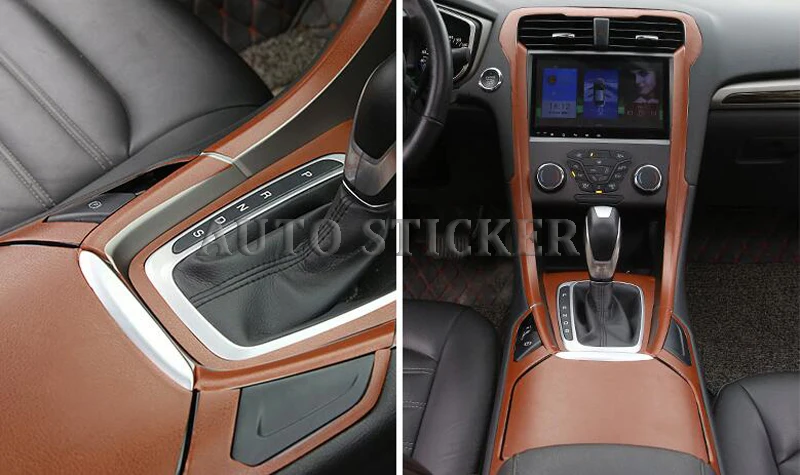 brown LEATHER SKIN Car vinyl wraps 11
