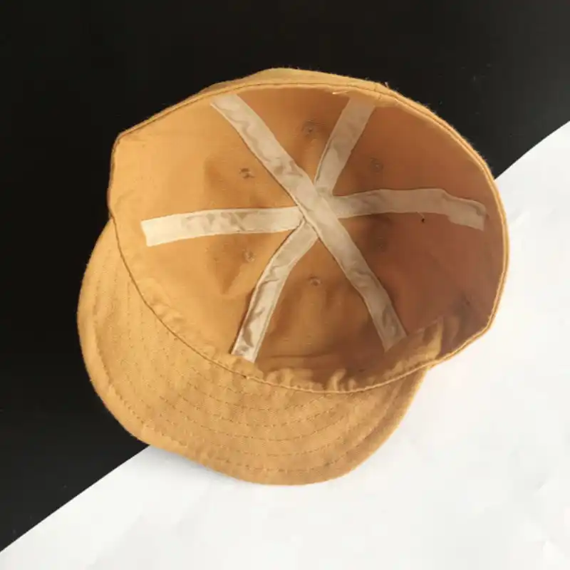 Short Brim Baseball Cap For Women Men Snapback Fitted Cap Washed Cotton