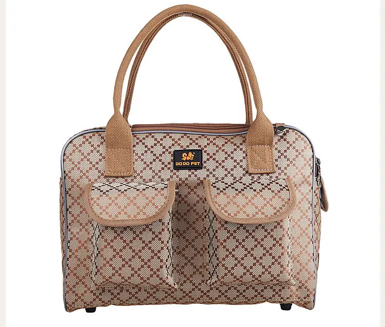 Дышащая клетчатая сумка-переноска для собак, модная сумка для переноски для собак, кошек, животных, дорожные сумки через плечо, переносная переноска для домашних животных