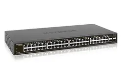 Netgear GS348T, управляемых Gigabit Ethernet (10/100/1000), полный дуплекс, монтажа в стойку