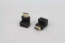 High quality HDMI male to HDMI female cable adapter converter extender 90 degree angle for 1080P HDTV