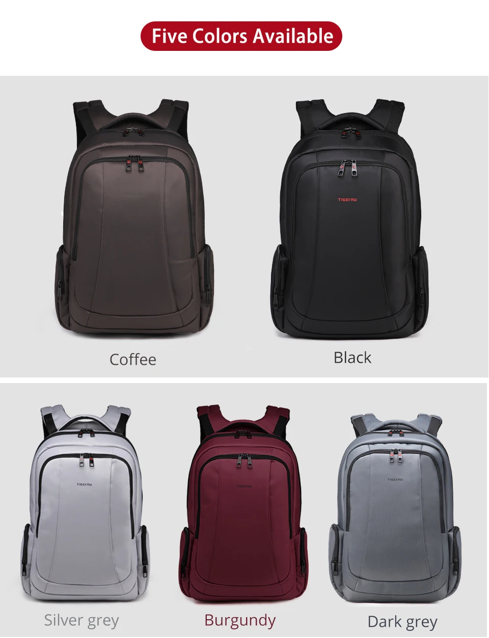 Tigernu, Противоугонный нейлоновый рюкзак для ноутбука, мужские рюкзаки для путешествий, роскошный водонепроницаемый рюкзак, мужской женский рюкзак для школы, сумка Mochilas