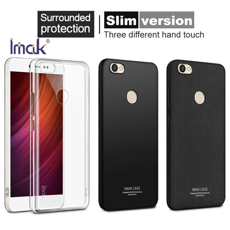 Original Imak Cover for Xiaomi Redmi Note 5A Prime Pro 3GB Case Soft TPU Silicone Phone Y1 Back Shockproof |