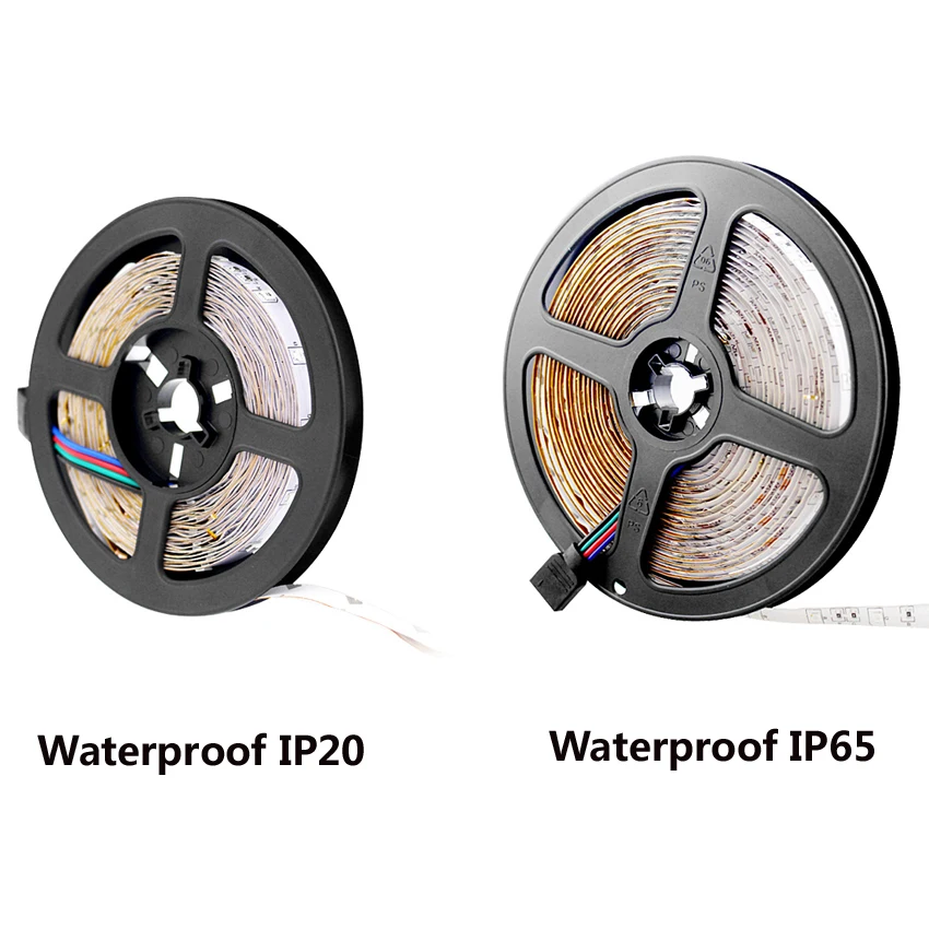 12 В Светодиодная лента rgb wifi управление 2835 водонепроницаемая RGB DC12V Диодная Гибкая