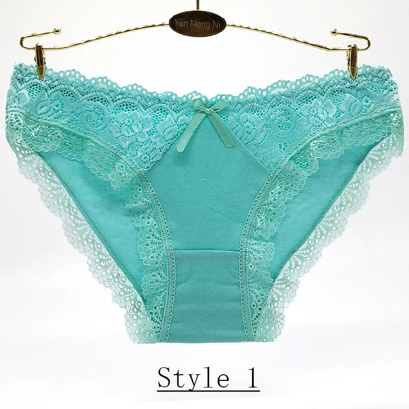 Style 1 1 шт., кружевные трусики, женское сексуальное нижнее белье с вырезами, красивые Соблазнительные розовые милые трусы, женские мягкие хлопковые трусы с низкой талией - Цвет: Style 1