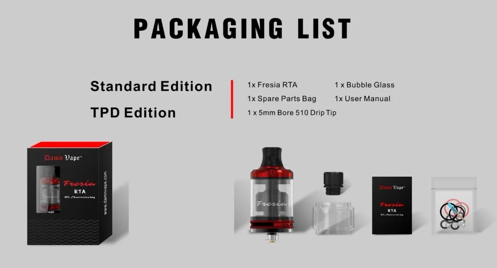Damn Vape Fresia MTL 22mm RTA-5
