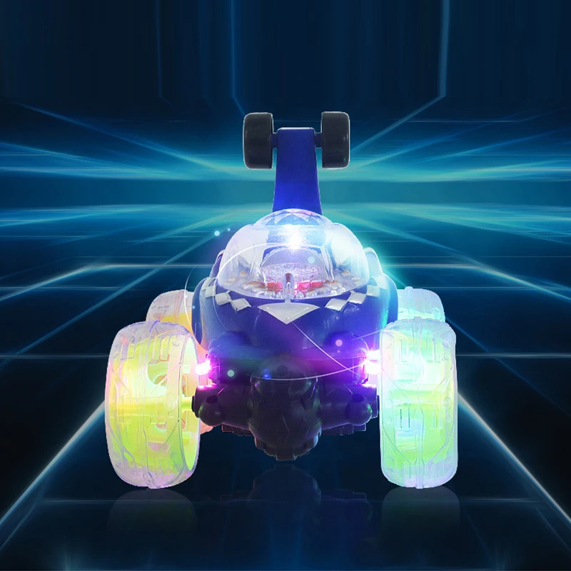 

Electric Mini RC Car Radio Controlled Stunt Cars Model Flashing Light Music 360 Degree Drift Rotating Tumbling Vehicle Kids Toys