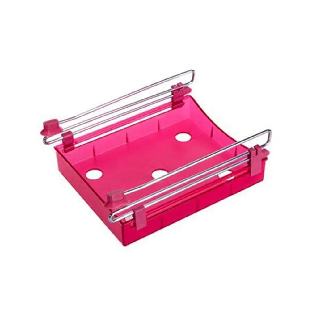 

Home Kitchen Refrigerator Keep Fresh Sliding Drawer Storage Purple, Red, Green, Blue Box Creative