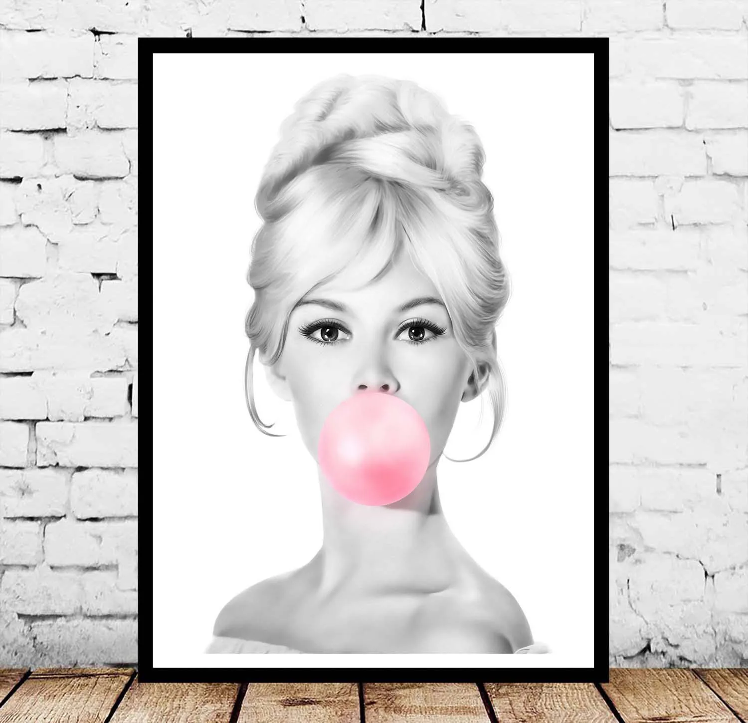 

Brigitte Bardot Bubble Gum Music Hip Hop Poster Wall Art