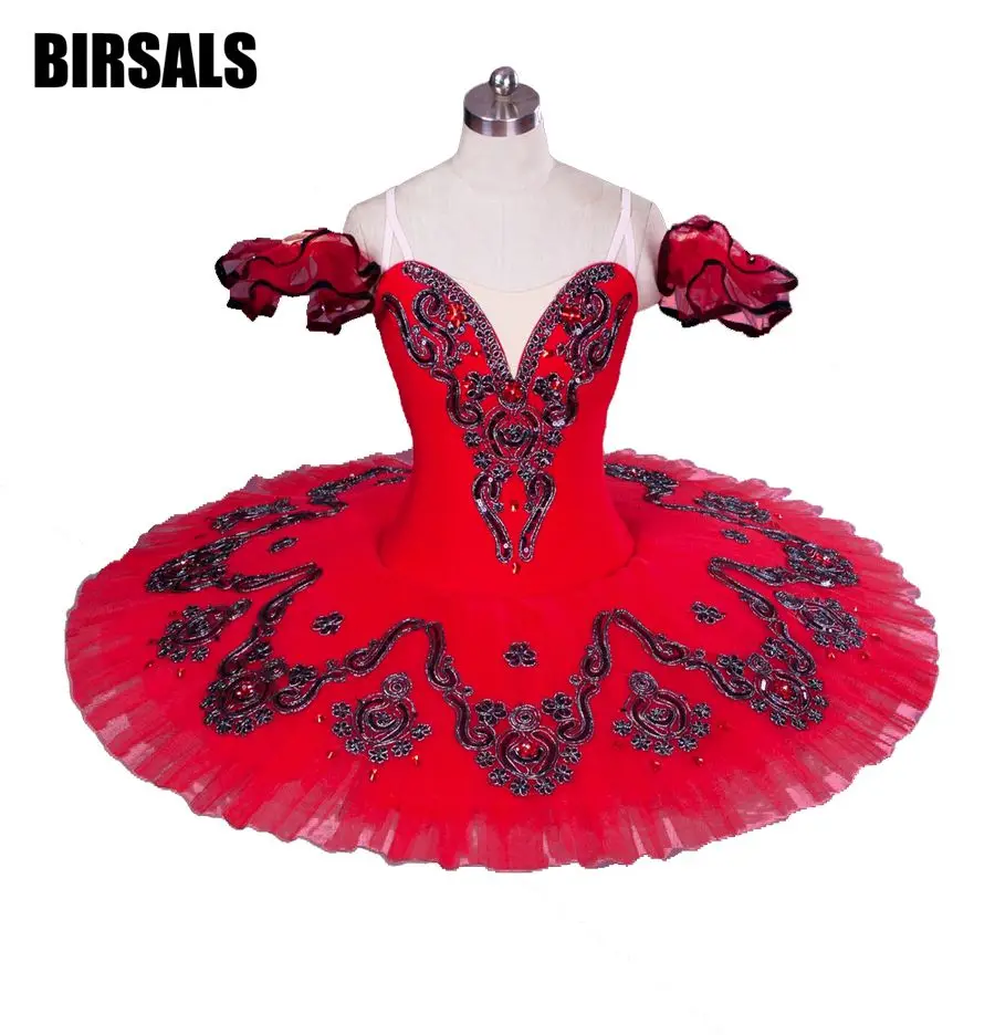 Red Don Quxote Professional Tutu Dress Girls Nutracker tutu Ballet CostumeBT8992C