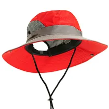 Кемпинг ведро шляпа воздухопроницаемая кепка регулируемая путешествия альпинизм активного отдыха рыбалка полиэстер Повседневная Мужская и Женская сетка лето