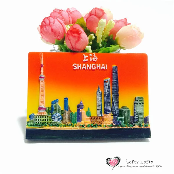 Traditional Chinese Shanghai Tourist Souvenir Fridge Magnet - Shanghai 6