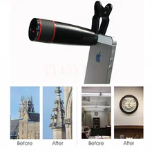 HD 12X Оптический зум телескоп телефото Оптические стёкла для Sony Nokia Lenovo LG Meizu ASUS ZTE телефон Объективы для фотоаппаратов с Зажимы Для Doogee