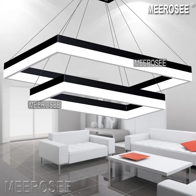 Modern Led Rectangle Pendant Lights Fixture Gold Dining Room Modern Led Rectangle Pendant Lights Fixture Gold Dining Room Lamp And Black For Choice