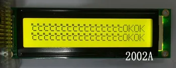 

5V LCD2002 20X2 2002 202 LCD display module lcm yellow-green Yellow LED backlight 20*2 lcd High quality