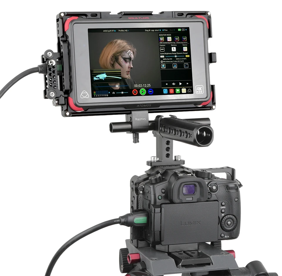 Клетка для монитора SmallRig для " ATOMOS Shogun серии Inferno и Flame с бесплатным солнцезащитным козырьком-2008