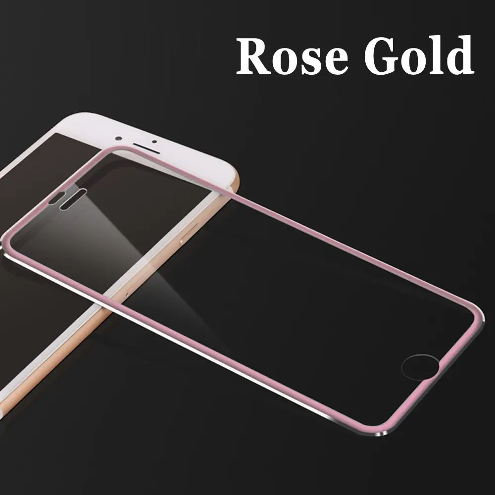100 шт титановая рамка из металлического сплава протектор экрана для Iphone 7 6 S Plus 3D
