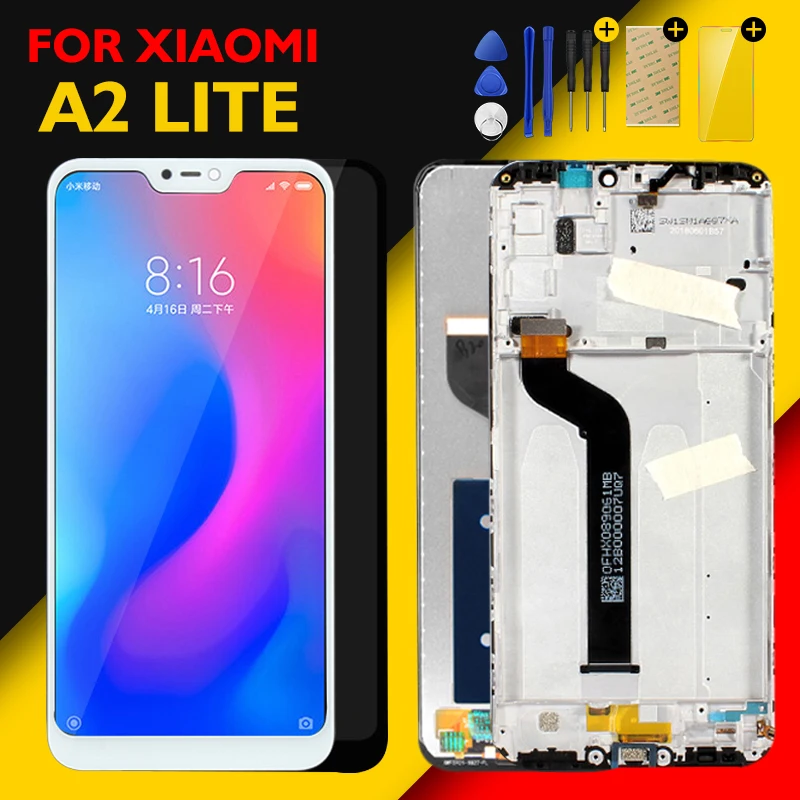 

Original Screen Xiaomi Mi A2 Lite LCD Display 10 Touch Panel Redmi 6 Pro LCD Digitizer assembly Replacement Repair Spare Parts