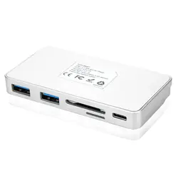 USB-C 3,1 Тип-C SD/TF Card Reader Hub USB 3,0 Combo PD-Мощность для MacBook 12 дюймовый USB интерфейс расширения Новый A30