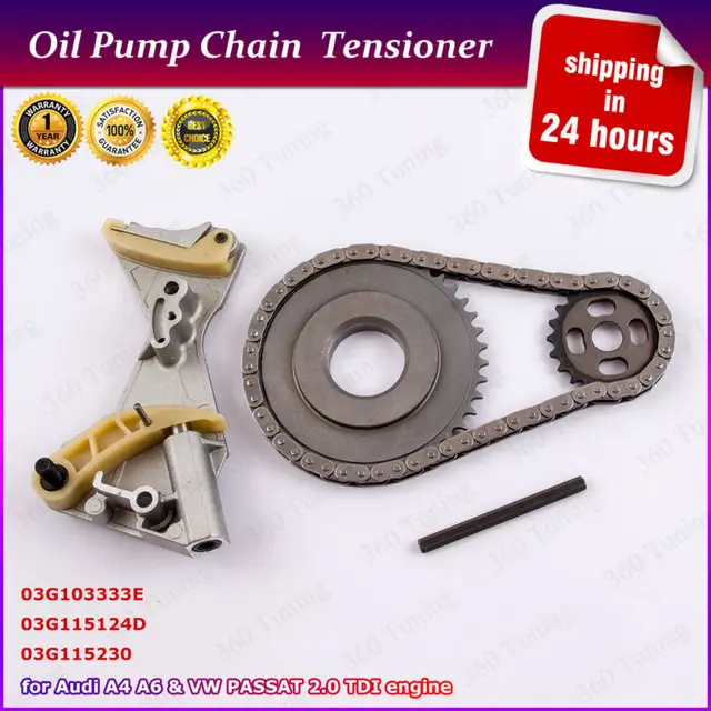 Oil Pump Chain Sprocket Tensioner Kit For Audi A4/A6 VW Passat 2.0 TDI